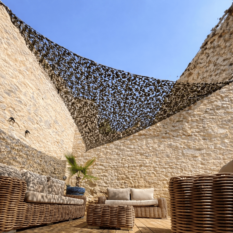 Dreieckiges Bundeswehr-Tarnnetz