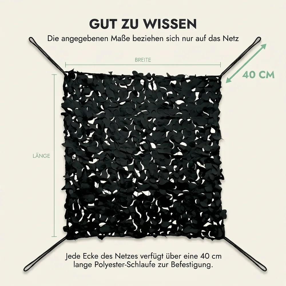 Tarnnetz Schwarz