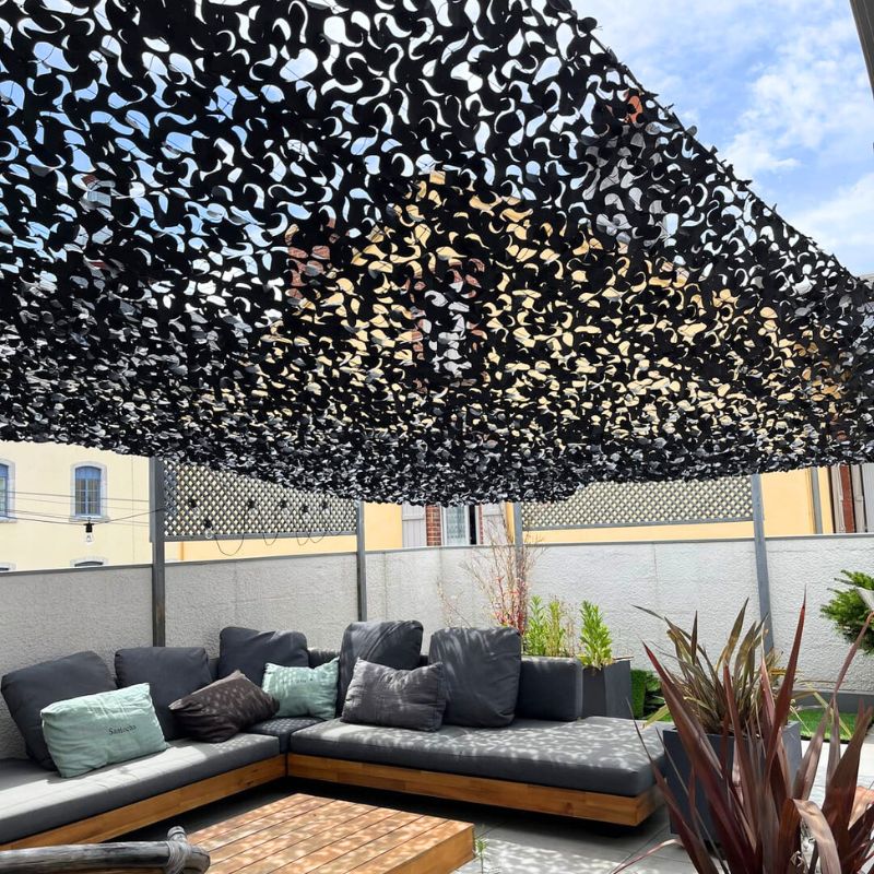 tarnnetz 10x10m schwarz