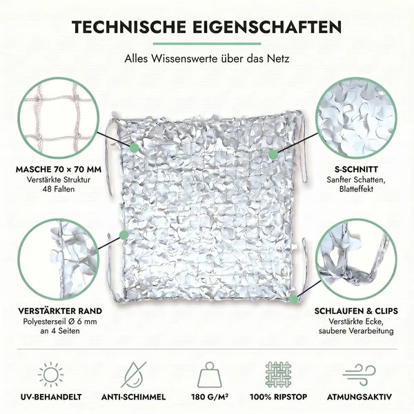 Tarnnetz Weiß