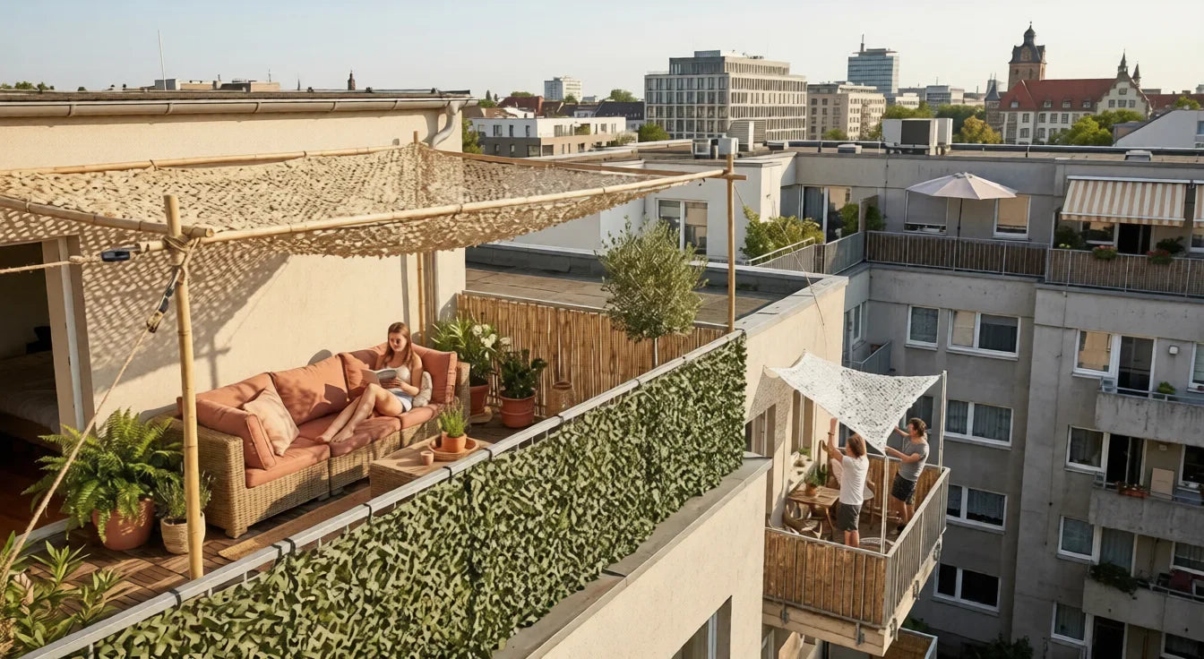 Gestaltung einer städtischen Terrasse