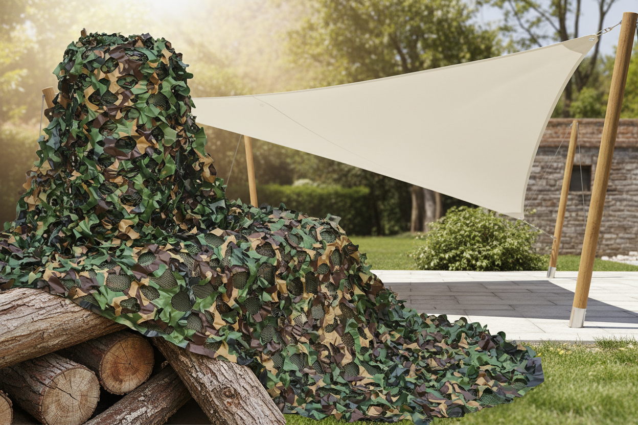 Tarnnetz oder Sonnensegel