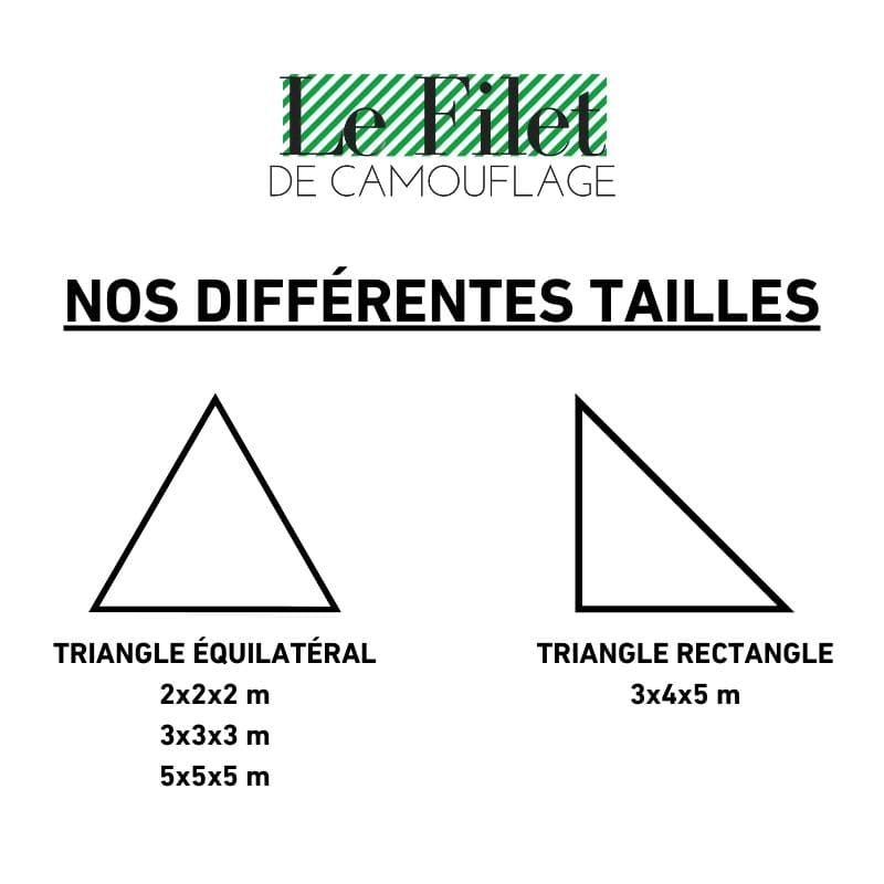 Dreieckiges Tarnnetz grün