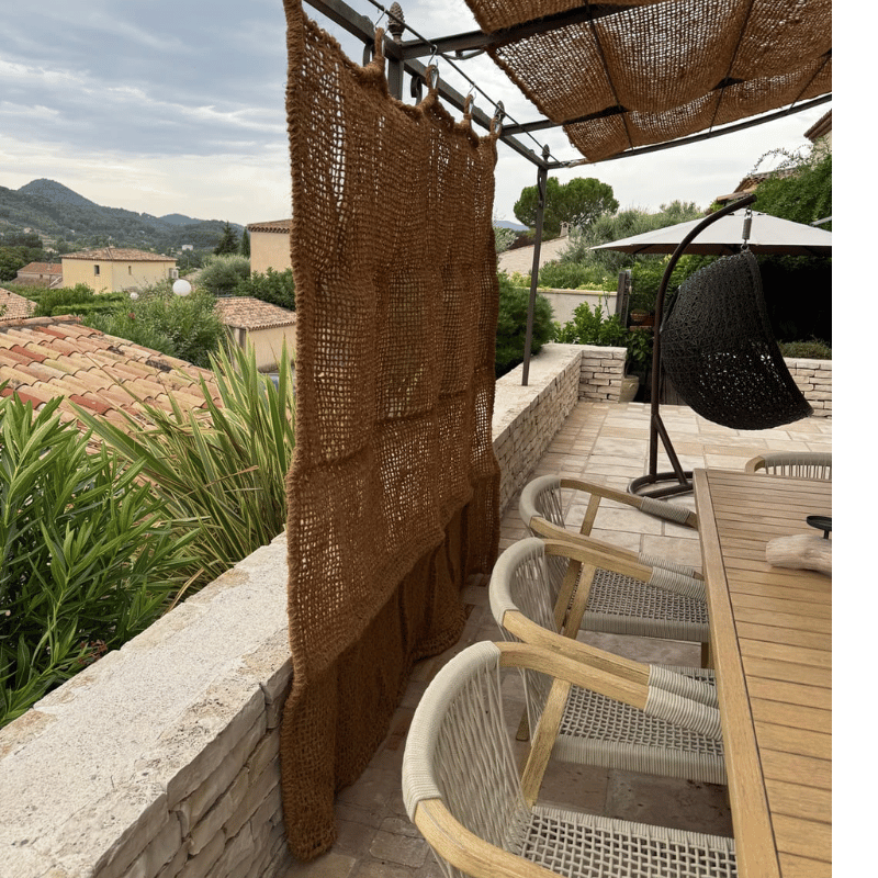 Vorhang aus Kokosfasern
