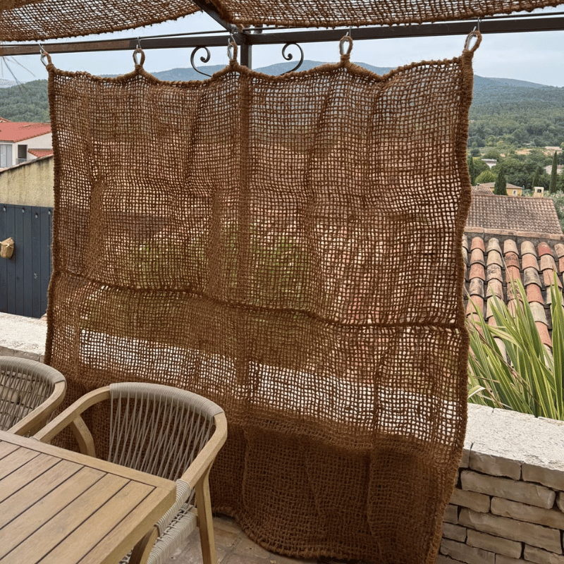 Vorhang aus Kokosfasern
