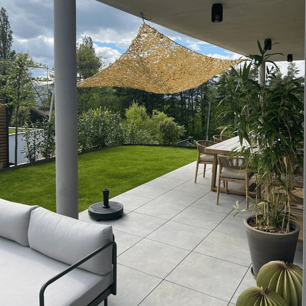 Tarnnetz Dreieck Beige