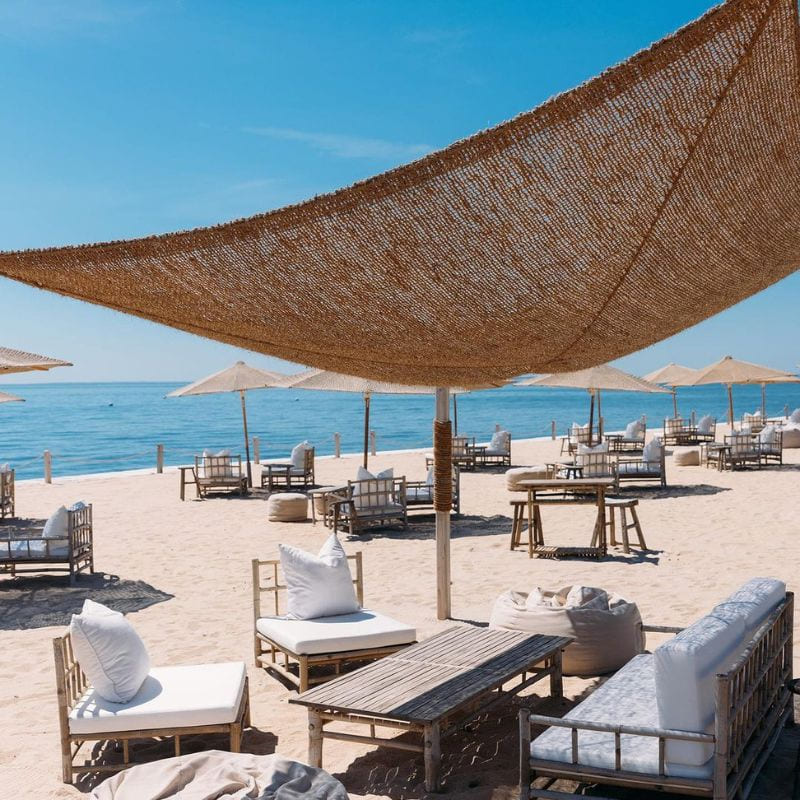 Toile de coco pergola