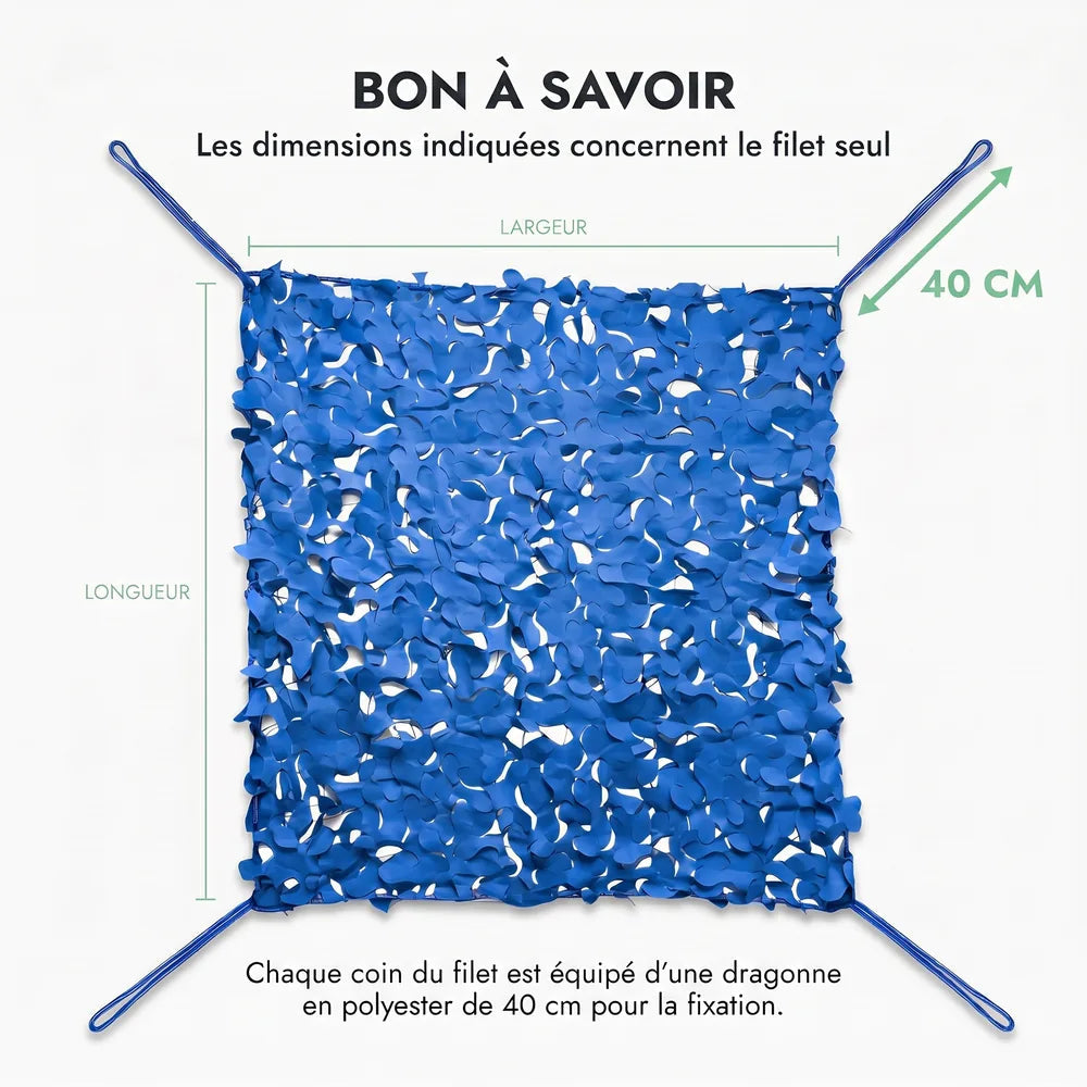 Tarnnetz Blau 3