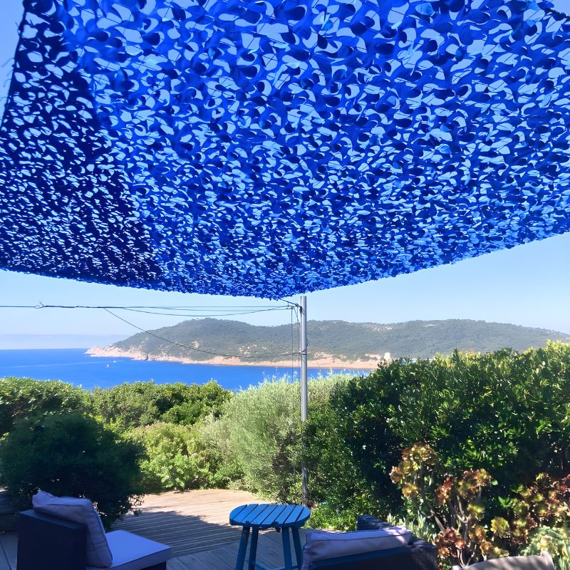 Tarnnetz Blau