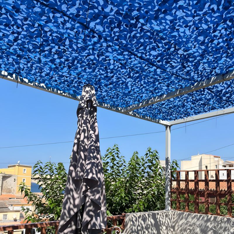 Tarnnetz Blau 9