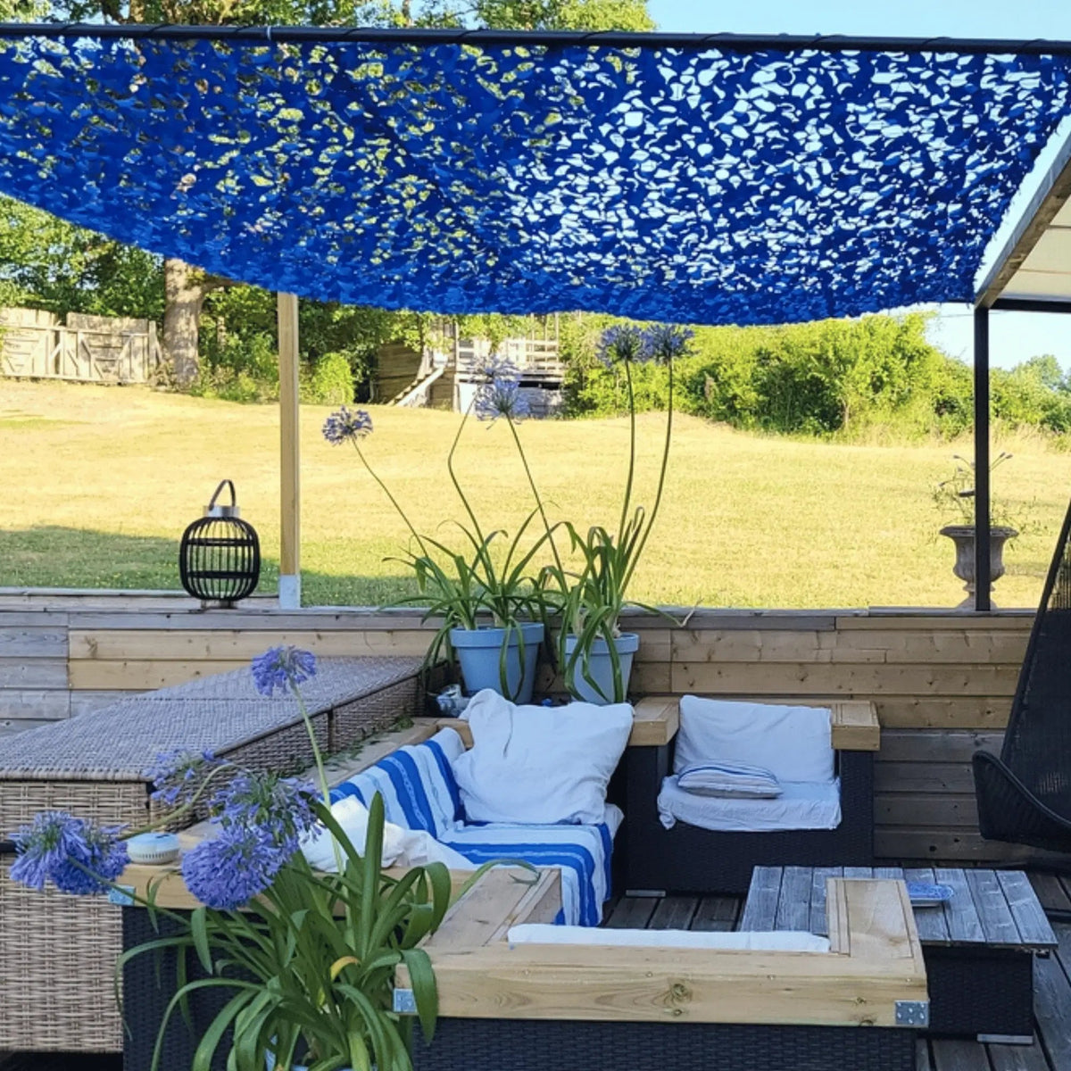 Tarnnetz Blau 7
