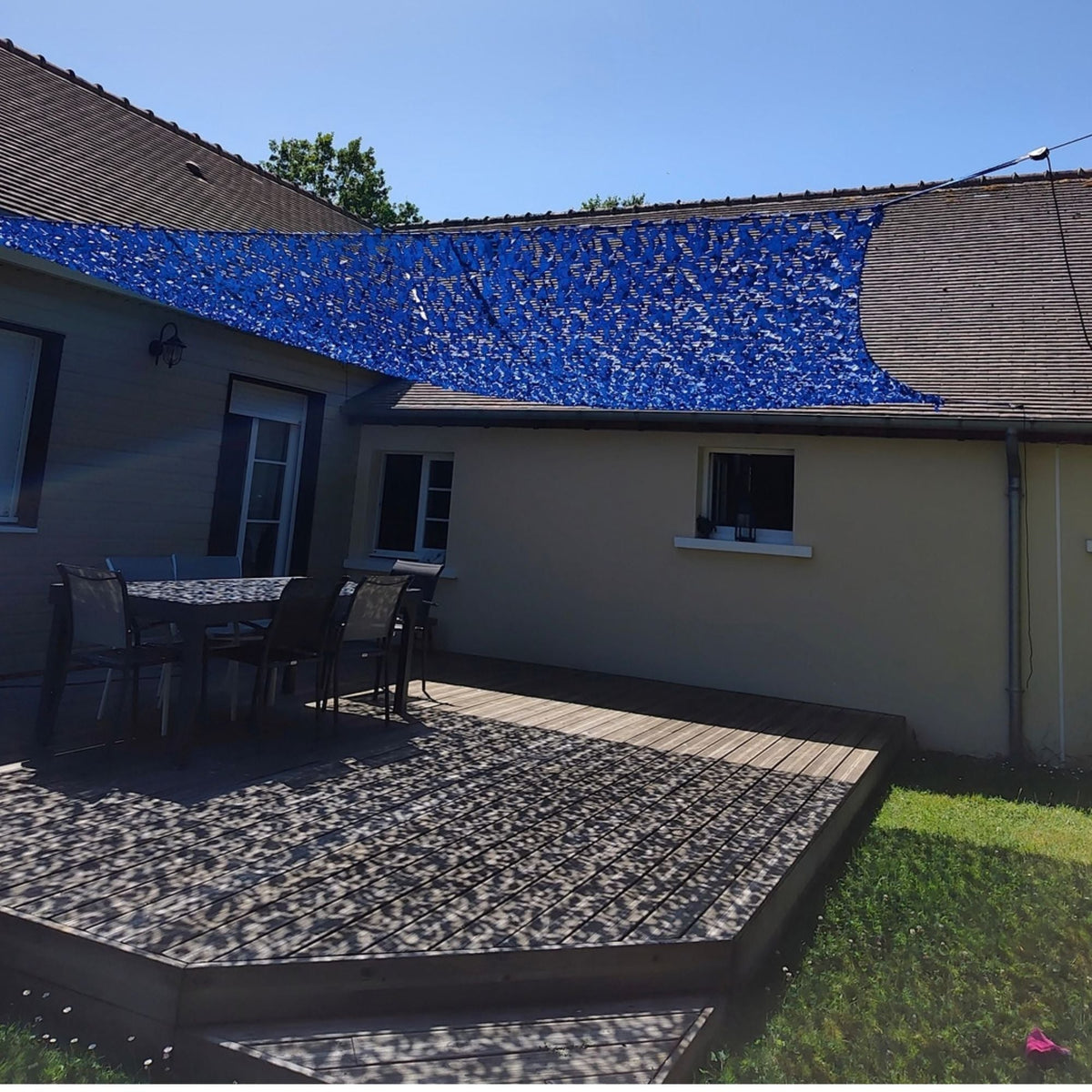 Tarnnetz Blau 6