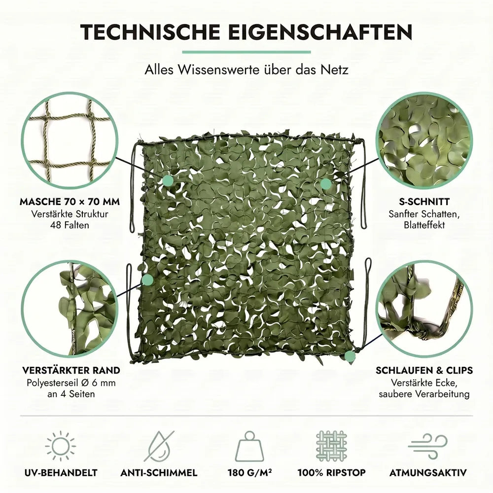 Tarnnetz Grün