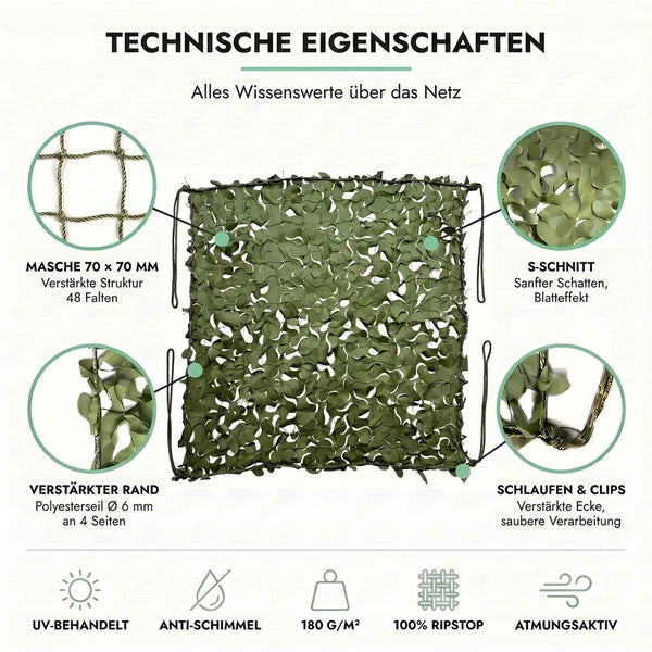Tarnnetz Grün