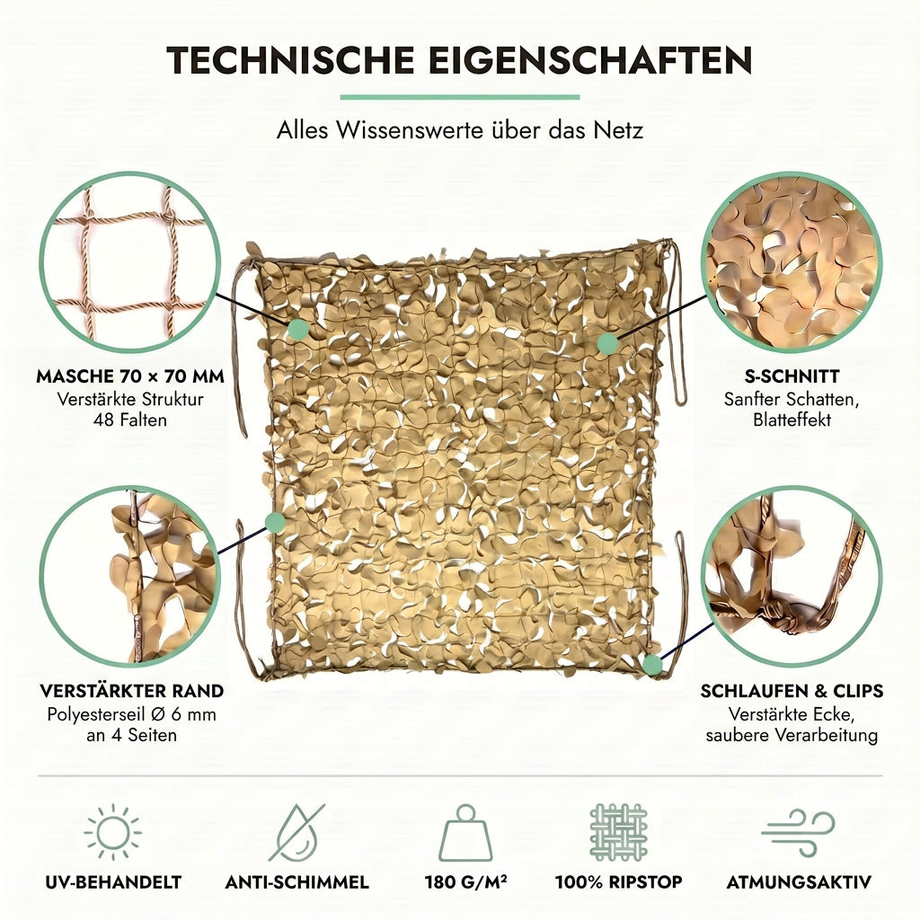 Tarnnetz Beige