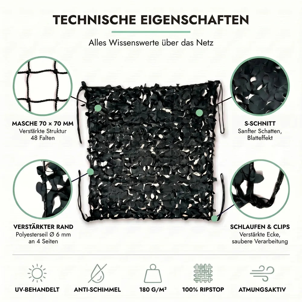 Tarnnetz Schwarz