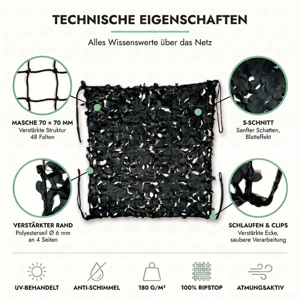 Tarnnetz Schwarz