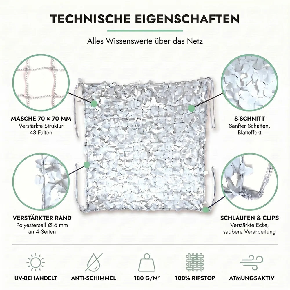 Tarnnetz Weiß