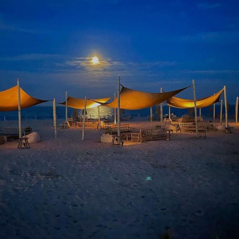 Sonnensegel aus Kokosfaser