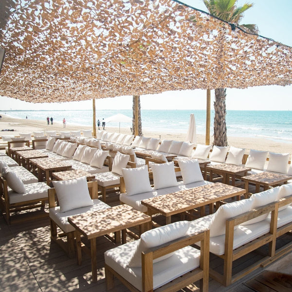Tarnnetz Beige – Sonnenschutz für Pergola & Terrasse